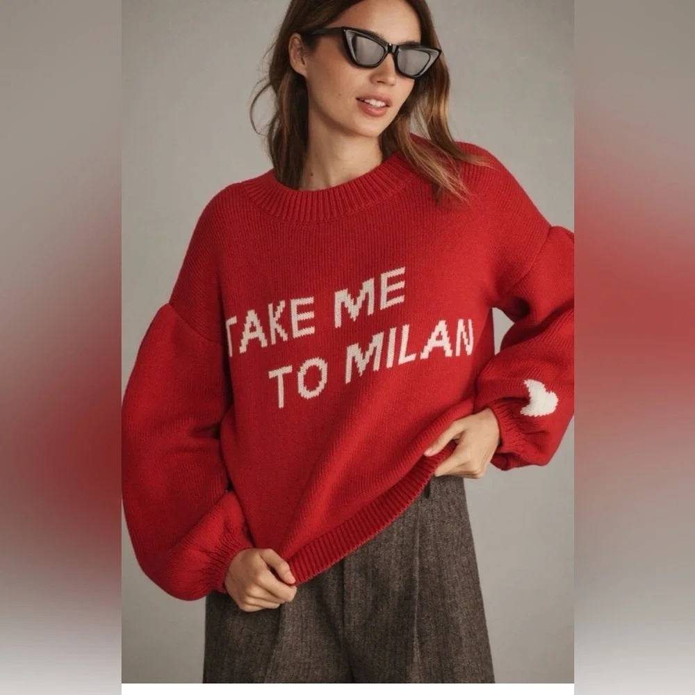 Maeve Anthropologie- Size XL- Take Me To Milan Sweater - Picture 1 of 6
